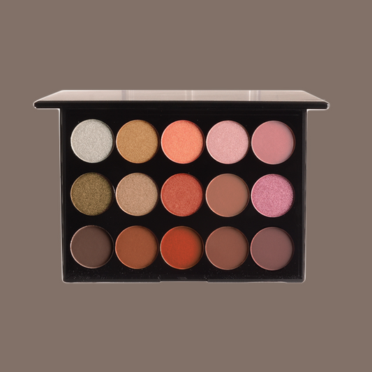 15 Shade Eyeshadow Palette - Warm Tone